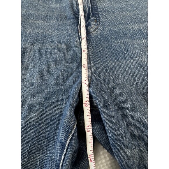 Madewell 90s Straight Acid Wash Jeans 32P Y2K Classic Denim Vintage Vibes Staple - Picture 10 of 11